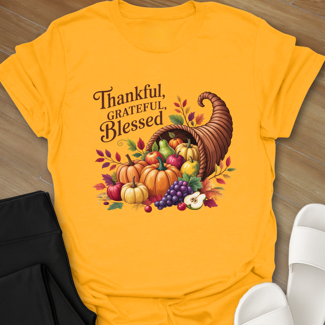 Thankful, Grateful, Blessed T-Shirt
