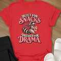 Dressed For Drama curvy girl graphic t-shirt in Red by Ciaobellatre