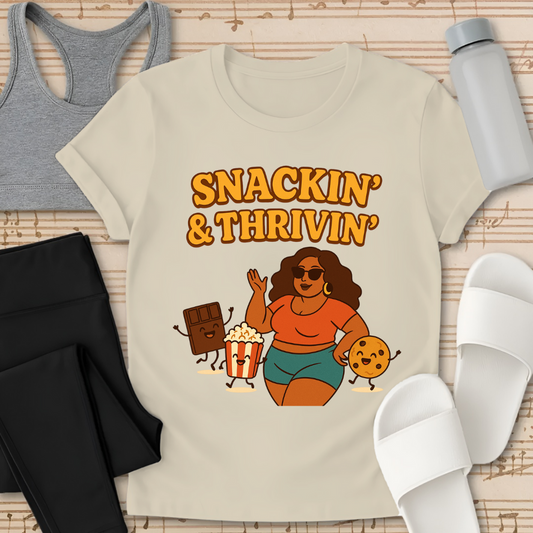 Curvy Snacking and Thriving T-Shirt