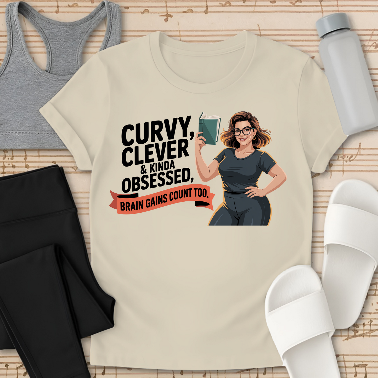 Curvy, Clever & kinda Obsessed  T-Shirt