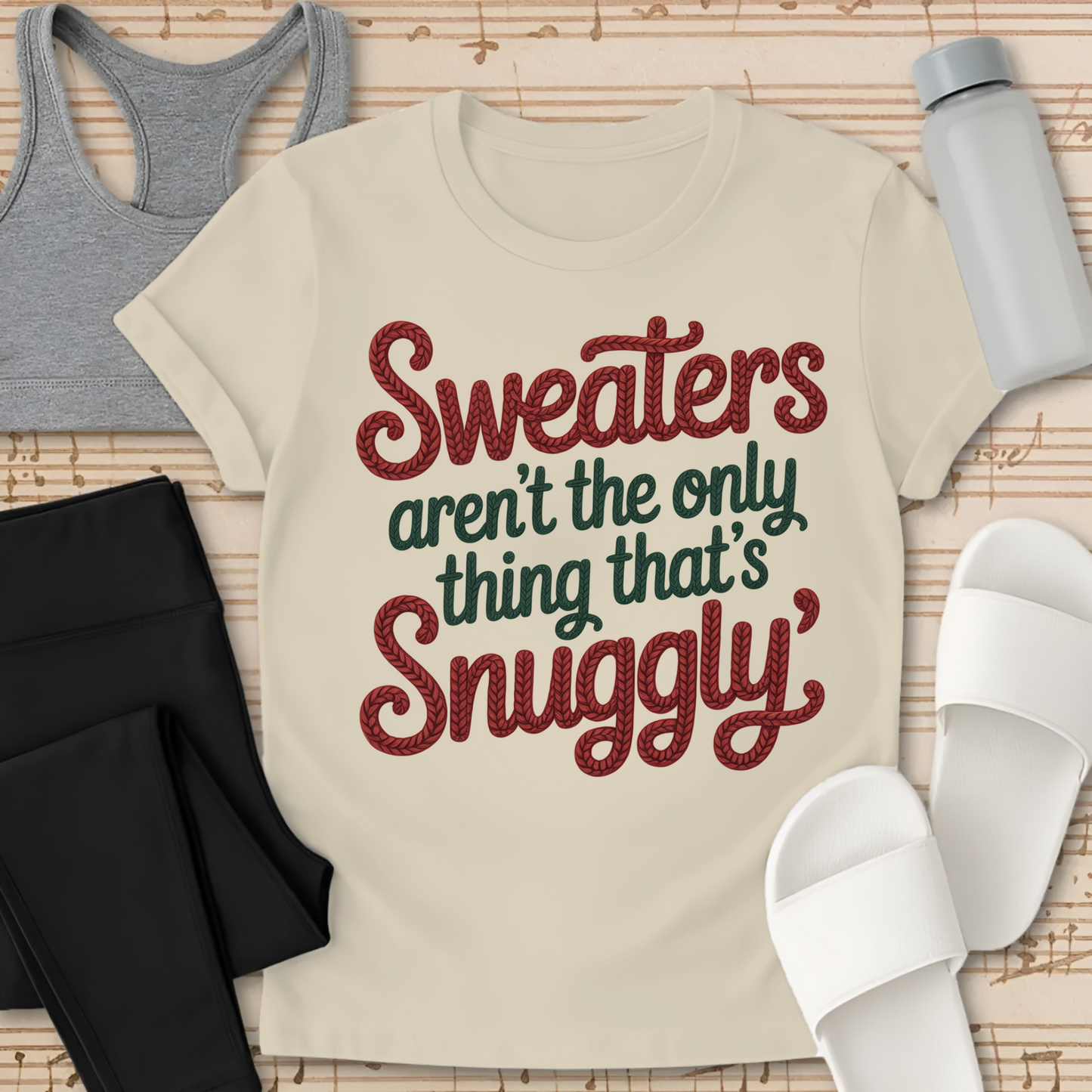 Snuggly Text  T-Shirt
