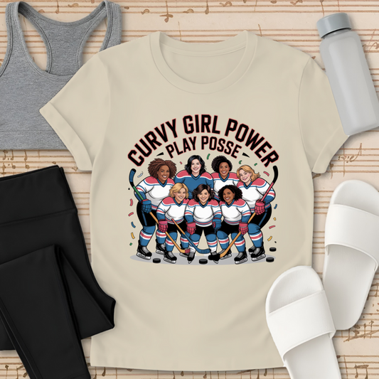 Curvy Girl Power Play Posse T-Shirt