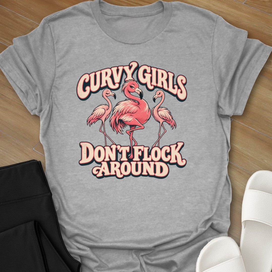 Do Cluck Around curvy girl graphic t-shirt in Sport Grey by Ciaobellatre