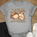 Sharp Claws curvy girl graphic t-shirt in Sport Grey by Ciaobellatre