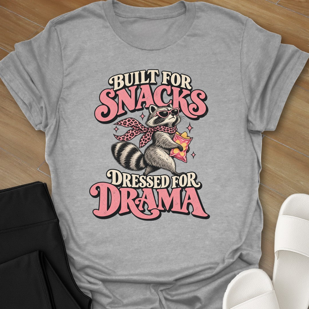 Dressed For Drama curvy girl graphic t-shirt in Sport Grey by Ciaobellatre